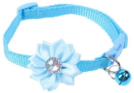 Kat Kraag Bell Bloem Verstelbare Dragen Gesp Halsband Bells Mooie Bloem Kat Ketting Dierbenodigdheden Kat Accessoires
