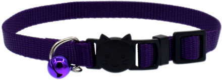 Kat Kraag Met Bel Veiligheid Gesp Kitten Kleine Honden Katten Verstelbare Nylon Halsbanden Dierbenodigdheden FOU99 Paars