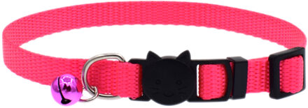 Kat Kraag Met Bel Veiligheid Gesp Kitten Kleine Honden Katten Verstelbare Nylon Halsbanden Dierbenodigdheden FOU99 Roze