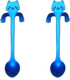 Kat Lepel Korte Handvat Lepels Bestek Koffie Drinken Gereedschap Keuken Gadge Snack Scoop Ijs Mini Lepels Servies