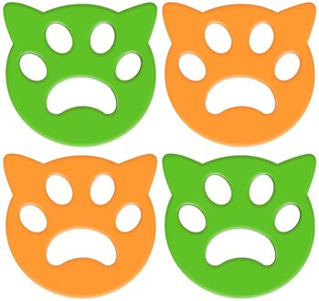 Kat Oor Silicone Wasserij Ballen Elektrostatische Kleverige Ontharing Vel Haar Bal Wasmachine Schoonmaken Bal Grijpt Fuzz Haar