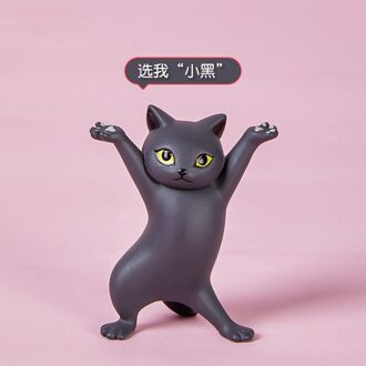Kat Pen Houder Betoverende Kat Pen Houder Kat Pen Houder Lift Pen Kat Pen Houder Creatieve Decoratie Capsule Toy Leuke Kitten zwart
