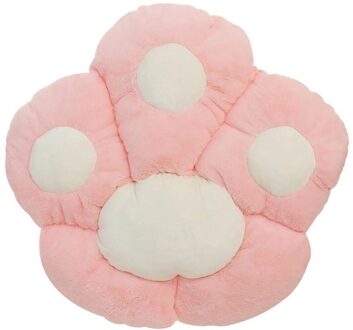 Kat Poot Kussen Zitkussen Gevuld Handwarmer Pluche Sofa Indoor Vloer Thuis Stoel Decor Winter 60x70cm