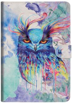 Kat Print Pu Leather Case Voor Samsung Galaxy Tab Een 8.0 T290 T295 Smart Cover Voor Samsung SM-T290 SM-T295 case + Filmgift MTY