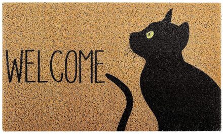 Kat Print Welkom Deurmat Decoratieve Tapijt Voor In Woonkamer Wasbaar En Te Schoon Warm En Antislip Vloer mat