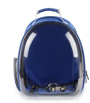 Kat Rugzak Venster Astronaut Tas Voor Katten Puppy Rugzak Carrier Voor Honden Trave Tas Dierbenodigdheden blauw