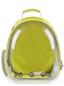 Kat Rugzak Venster Astronaut Tas Voor Katten Puppy Rugzak Carrier Voor Honden Trave Tas Dierbenodigdheden geel