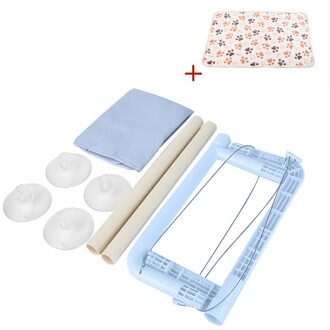 Kat Rusten Seat Baars Venster Hangmat Huisdier Opknoping Slapen Bedden Mount Huisdier Kat Hangmat Comfortabele Katten Huisdier Bed Lager 20kg blauw en blanket