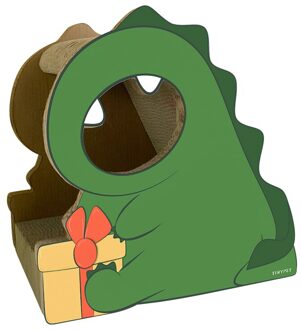 Kat Scratcher Board Kleine Dinosaurus Mermaid Meubels Bescherming Gegolfd Papier Katten Speelgoed Training Kat Poot Zorg Grind De Klauwen Little dinosaurus