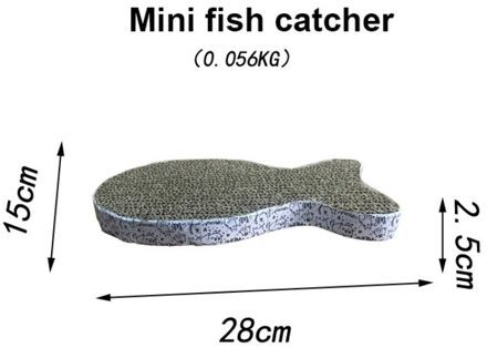 Kat Scratcher Board Krabpaal Mat Speelgoed Zacht Bed Mat Klauwen Zorg Krabpaal Speelgoed Mini Cat Scratch Speelgoed Dragen slip vis