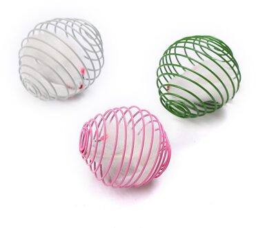 Kat Self-Opgewonden Speelgoed Lente Gevangenis Kooi Muis Telescopische Draad Lente Handig Kat Intelligentie Trainnig Levert Kleur Willekeurige 01