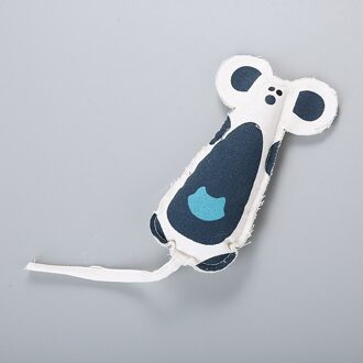 Kat Speelgoed Muis Canvas Geluid Speelgoed Catmint Catnip Piepende Pet Chew Interactieve Speelgoed Voor Katten Huisdier Dieren donker blauw