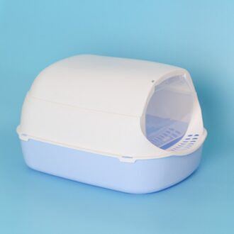 Kat Toliet Huisdier Totaal Gesloten Lade Met Scoop Plastic Cleaning Zand Doos Kattenbakvulling Ondersteek Wastafel Levert paars wit