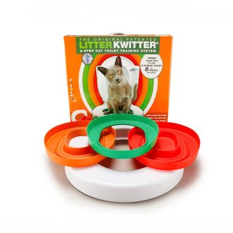 Kat Training Toiletbril Kattenbak Lade Kit Professionele Trainer Schoon Kitten Gezonde Katten Menselijk Wc Huisdier Plastic Semi-gesloten