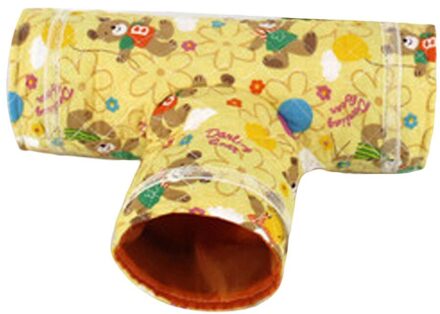 Kat Tunnel Speelgoed 3 Way Inklapbare Klein Dier Play Tunnel Speelgoed Hamster Chinchilla Muizen Ratten Oranje