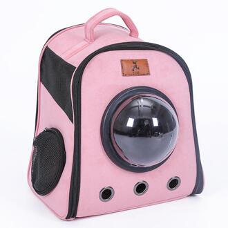 Kat Uit Pack Draagbare Hond Rugzak Katten Producten Voor Huisdieren Capsule Huisdier Zak Draagbare Grote Ademende Kat Slaapzak tas roze