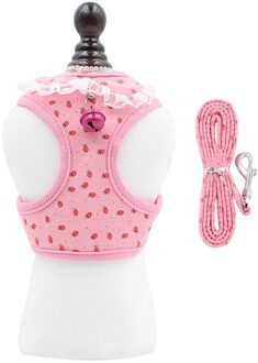 Kat Vest Harness En Leash Set Roze Harnas Voor Kleine Middelgrote Hond Kat Pet Verstelbare Zachte Kat Harnas roze / XS