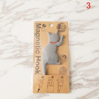 Kat Vorm Magnetische Muur Mount Sleutels Haak Magneet Opknoping Haak Deur Decor L9 3