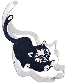 Kat Vormige Aluminium Mold Sugarcraft Cake Cookies Gebak Bakken Cutter Mould