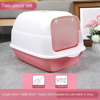 Kat Zand Bassin Vol Semi-Gesloten Wc Kleine Baby Kattenbakvulling Spill Preventie Deodorant Uitwerpselen Katten Gebruik De Wastafel gelofte Huisdieren grijs