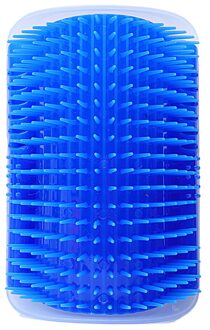 Kat Zelf Groomer Borstel Pet Grooming Supplies Ontharing Kam Voor Kat Hond Haar Verlies Trimmen Kat Massage Apparaat Met kattenkruid Blauw