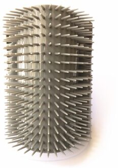 Kat Zelf Groomer Borstel Pet Grooming Supplies Ontharing Kam Voor Kat Hond Haar Verlies Trimmen Kat Massage Apparaat Met kattenkruid Grijs