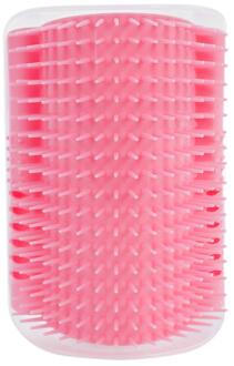 Kat Zelf Groomer Borstel Pet Grooming Supplies Ontharing Kam Voor Kat Hond Haar Verlies Trimmen Kat Massage Apparaat Met kattenkruid Roze