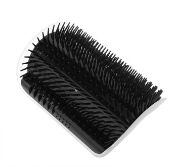 Kat Zelf Groomer Borstel Pet Grooming Supplies Ontharing Kam Voor Kat Hond Haar Verlies Trimmen Kat Massage Apparaat Met kattenkruid zwart