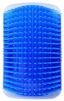 Kat Zelf Groomer Kam Borstel Pet Wrijven Gezicht Kietelen Massage Apparaat Met Catnip Ontharing Kam Voor Kat Hond Pet grooming Supplies Blauw