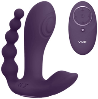 Kata - Pulse Wave Vibrating Double Penetration Vibrator - Purple