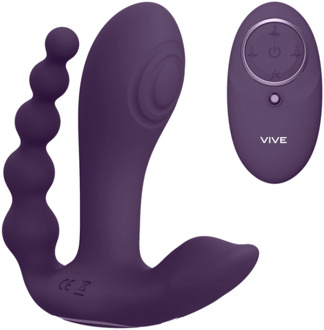 Kata - Pulse Wave Vibrerende Dubbele Penetratie Vibrator - Paars