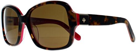 Kate Spade Annora/P/S S0U VW havana bruin roze bruine zonnebril - One Size