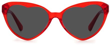 Kate Spade Bello Hart Zonnebril Rood