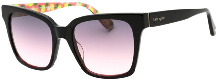 Kate Spade Harlow/G/S grijze fuchsia lens zwarte zonnebril - maat