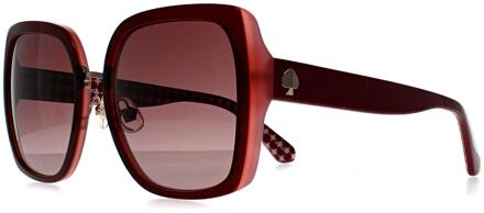 Kate Spade Kimber/G/S C9A 3X rood bordeaux gradiënt zonnebril - maat