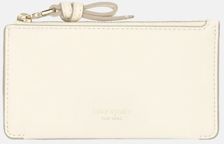 Kate Spade Loop pasjeshouder pebbled leather cashew milk Ecru