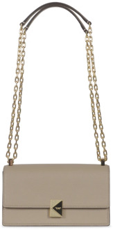 Kate Spade Mini Flap Chain Crossbody Tas Kate Spade , Beige , Dames - ONE Size