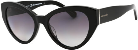 Kate Spade Paisleigh grijze SF PZ lens zwarte zonnebril - maat