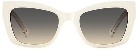 Kate Spade Valeria Kattenoog Zonnebril Wit - One Size