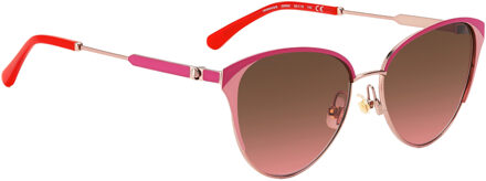 Kate Spade Vrouwen Zonnebril 56/17/140 mm Metaal Roze - One Size