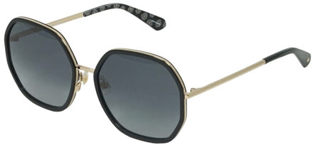 Kate Spade Zonnebril Nicola Rond Dames Cat. 3 Rvs Goud/grijs/zwart
