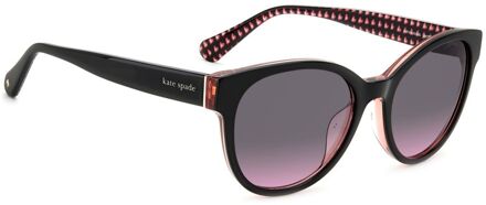 Kate Spade Zwarte Acetaat Zonnebril - One Size