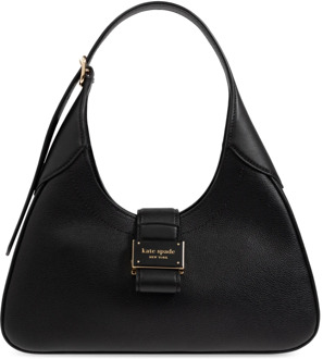 Kate Spade Zwarte schoudertas met Nouveau-stijl Kate Spade , Black , Dames - ONE Size