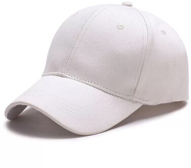 Katoen Baseball Cap Klassieke Sport Hoed Met Verstelbare Riem Voor Running Workout Outdoor Effen Kleur Sm wit