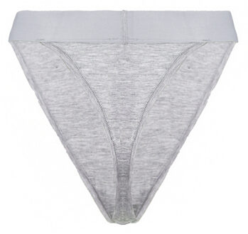 Katoen Dames Grijze String Lichtgrijs - XS