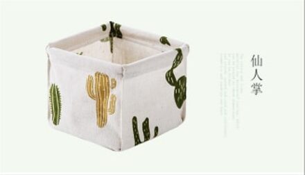 Katoen en Linnen Desktop Up Organizer Opbergdoos Bureau Briefpapier Opslag Mand Cosmetische Puin Afwerking Doos