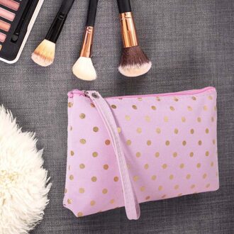 Katoen En Linnen Grote Capaciteit Cosmetische Multifunctionele Travel Cosmetische Tas Organizer Waterdichte Opslag Neceser Opknoping roze