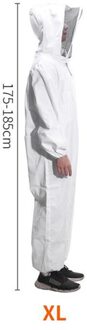 Katoen Full Body Bijenteelt Kleding Sluier Hood Hat Anti-Bee Jas Speciale Beschermende Kleding Bijenteelt Bee Pak Apparatuur XL