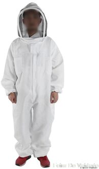 Katoen Full Body Bijenteelt Kleding Sluier Hood Hat Anti-Bee Jas Speciale Beschermende Kleding Bijenteelt Bee Pak Apparatuur Xxl