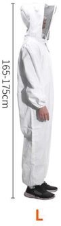 Katoen Full Body Bijenteelt Kleding Sluier Hood Hat Anti-Bee Jas Speciale Beschermende Kleding Bijenteelt Bee Pak Apparatuur